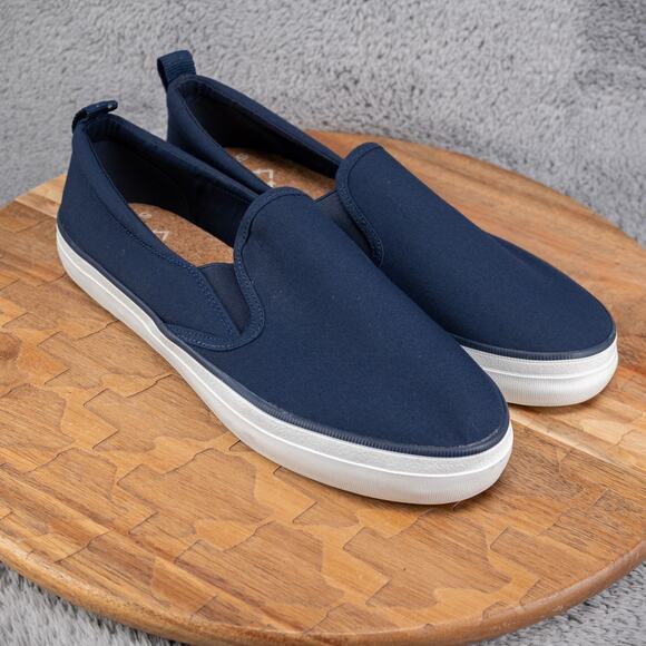 Sperry SeaCycled Crest Twin Gore Canvas Sneaker Navy Size 9.5 - Picture 1 of 8